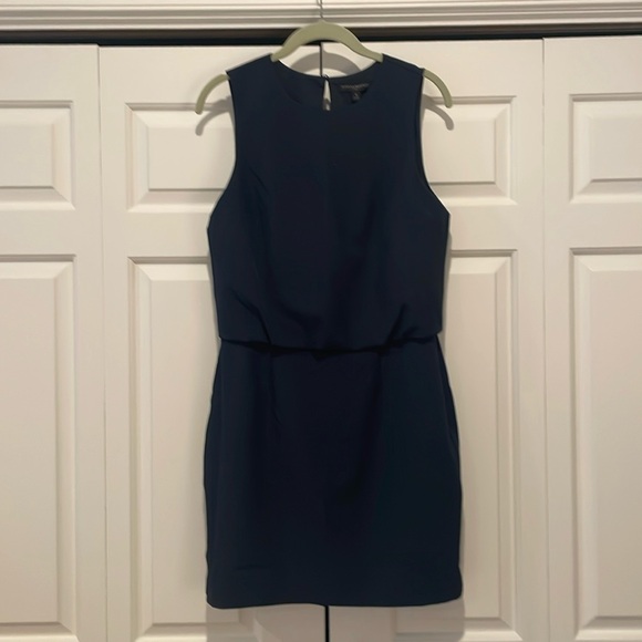 Banana Republic navy sleeveless blouson mini dress. NEW w/tags - Picture 1 of 5